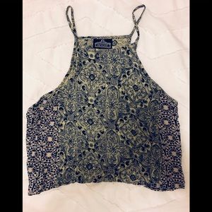 2/$15 💙Boho blue tank top💙